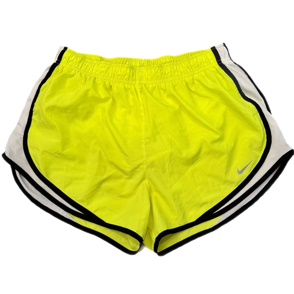 Nike Women's L Tempo Dri-FIT Mid-Rise 3' inseam Running Athleisure Shorts  Neon